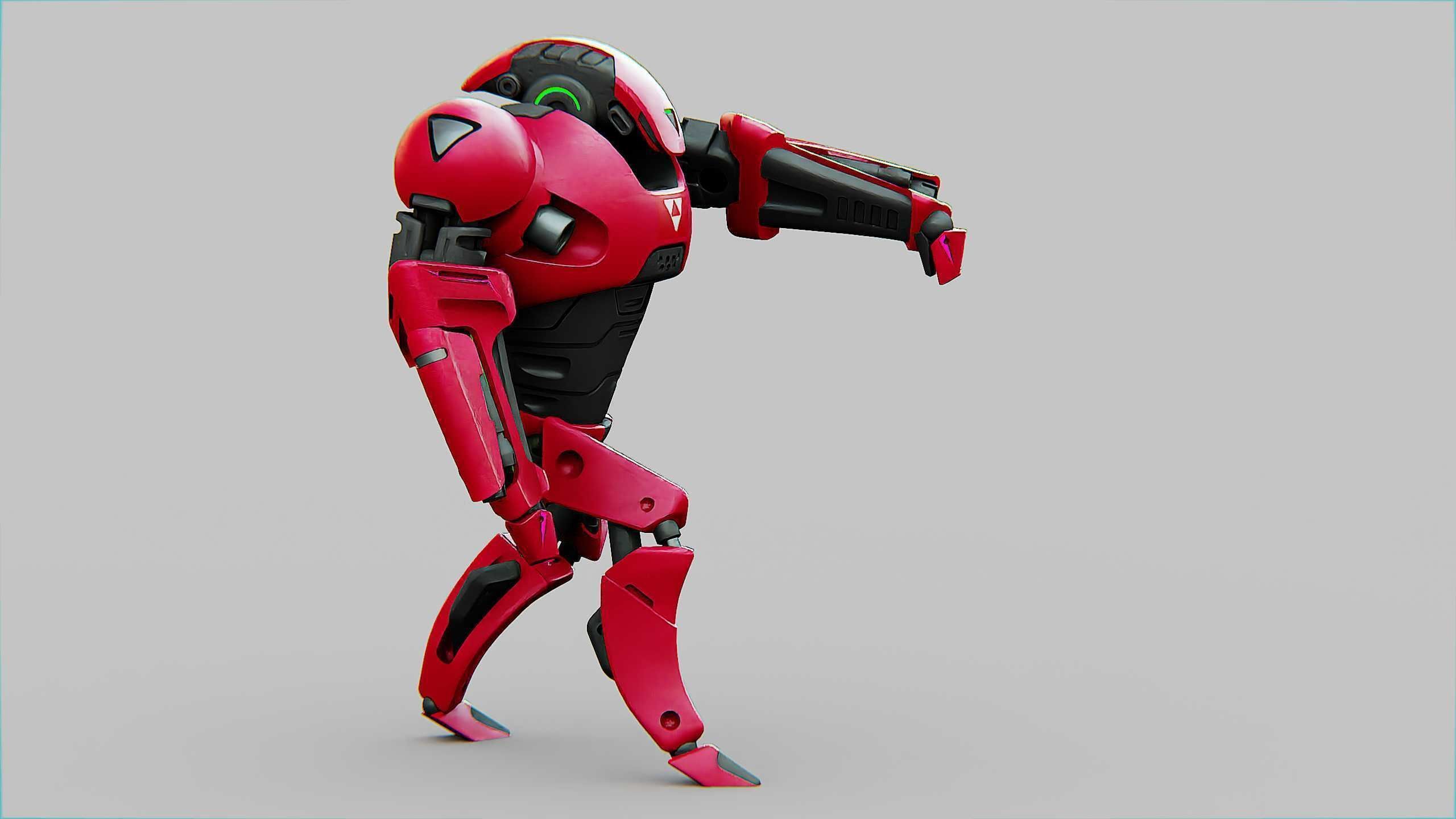 BATTLE DROID AHILOSH  Rigged for Unreal Engine - Unity - MIXAMO 3D model_14