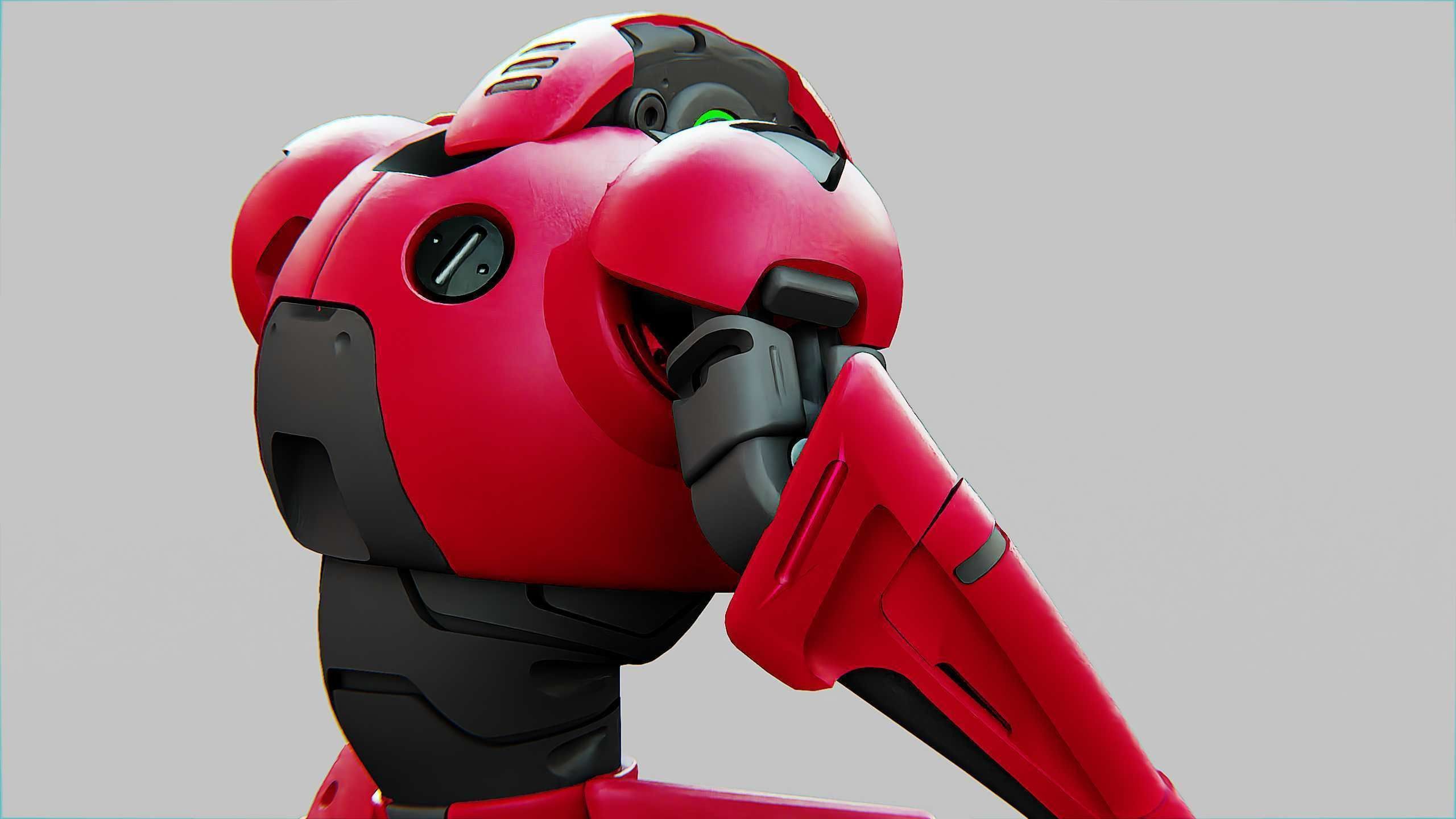 BATTLE DROID AHILOSH  Rigged for Unreal Engine - Unity - MIXAMO 3D model_31