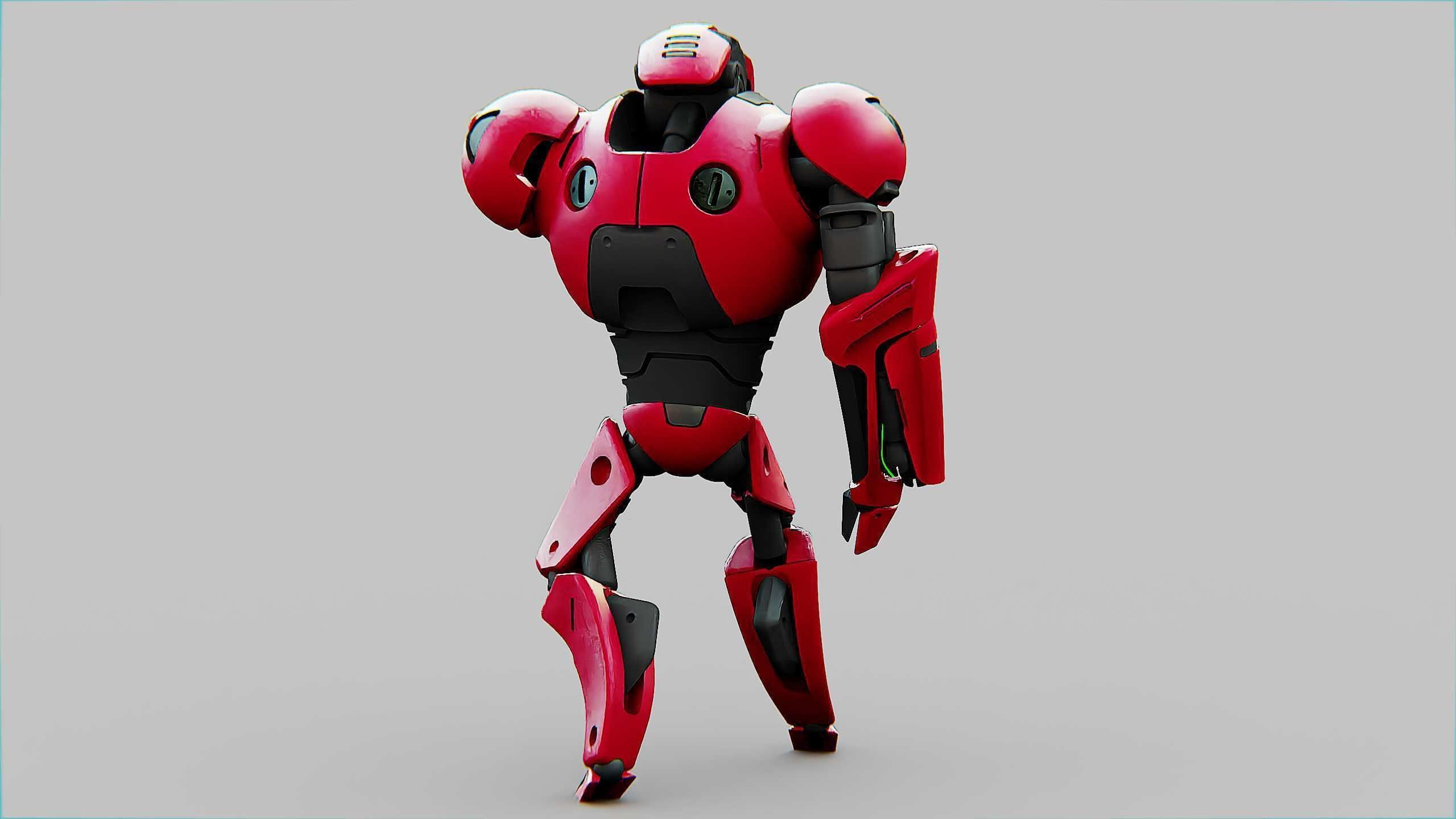 BATTLE DROID AHILOSH  Rigged for Unreal Engine - Unity - MIXAMO 3D model_11