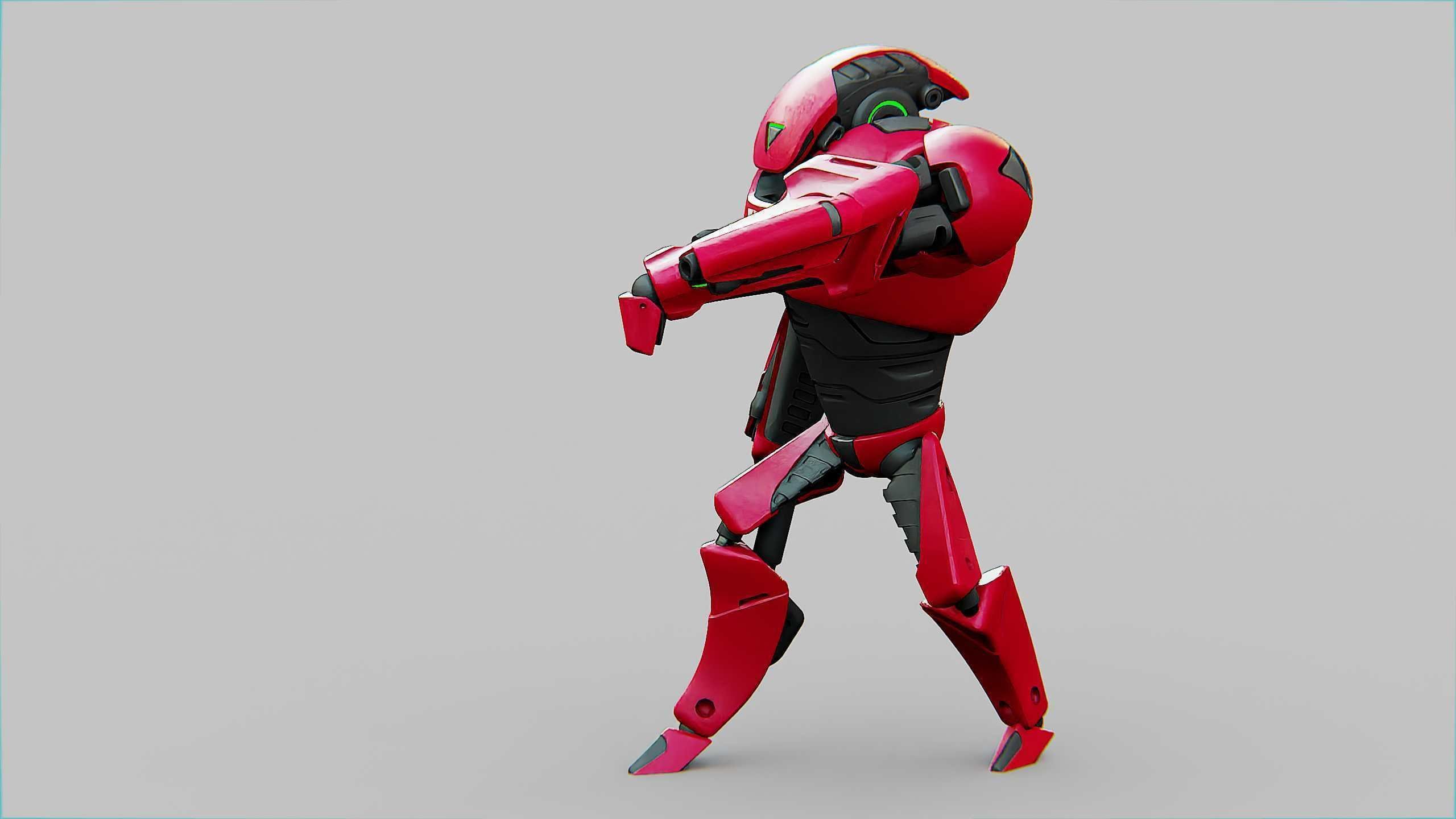 BATTLE DROID AHILOSH  Rigged for Unreal Engine - Unity - MIXAMO 3D model_4