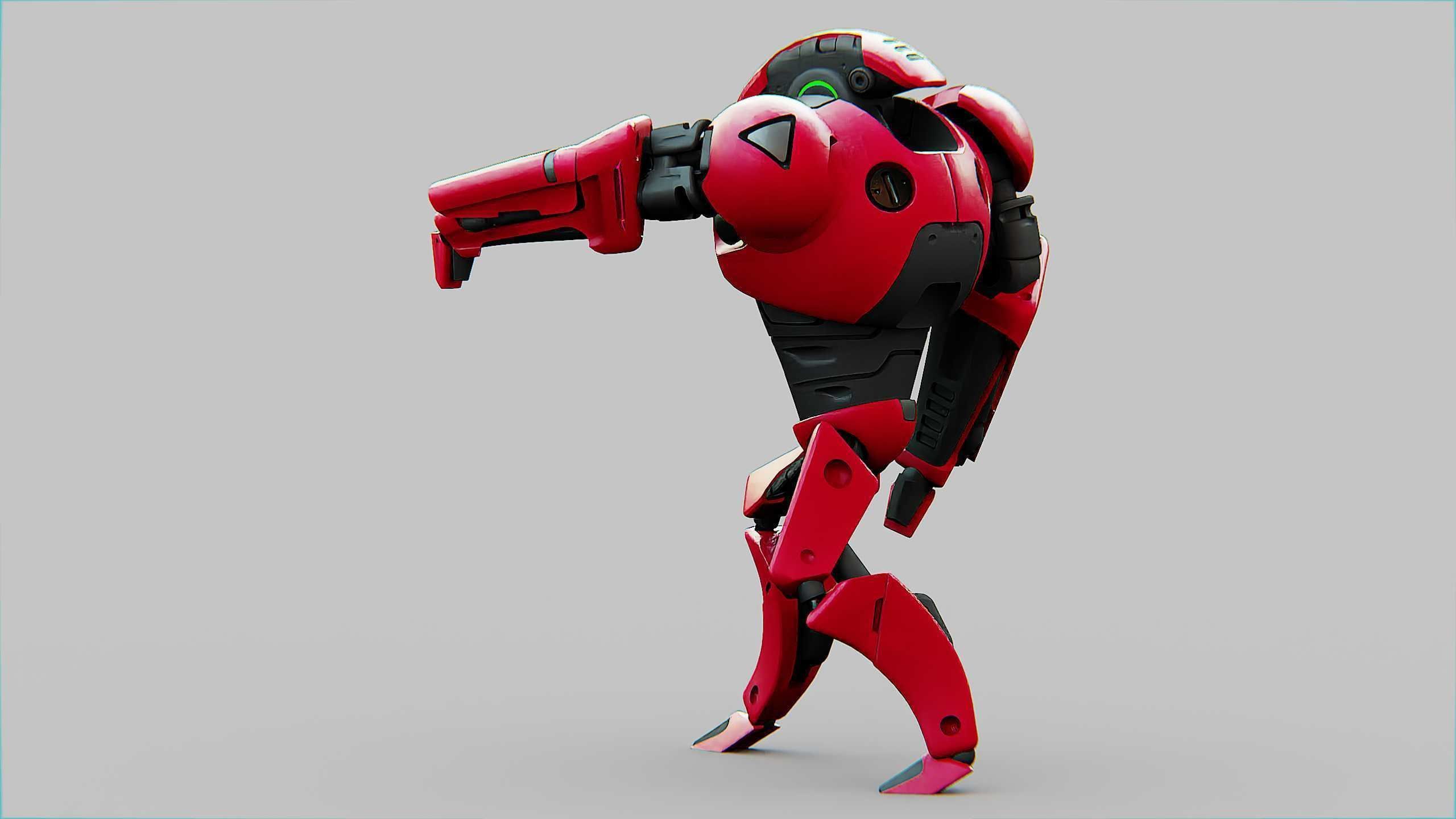 BATTLE DROID AHILOSH  Rigged for Unreal Engine - Unity - MIXAMO 3D model_8