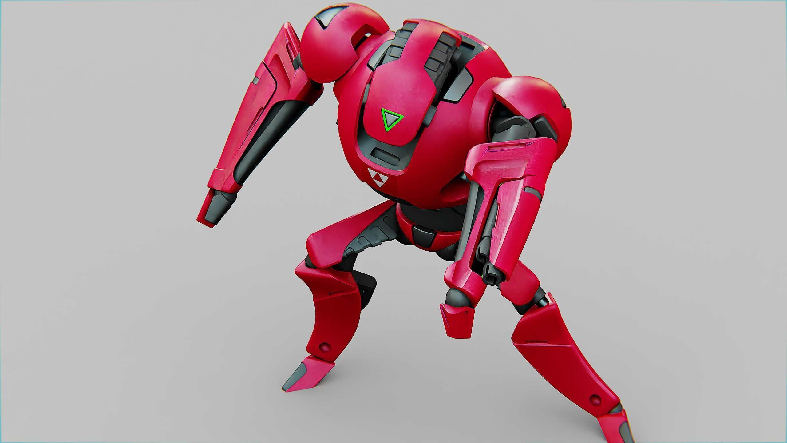 BATTLE DROID AHILOSH  Rigged for Unreal Engine - Unity - MIXAMO 3D model_30