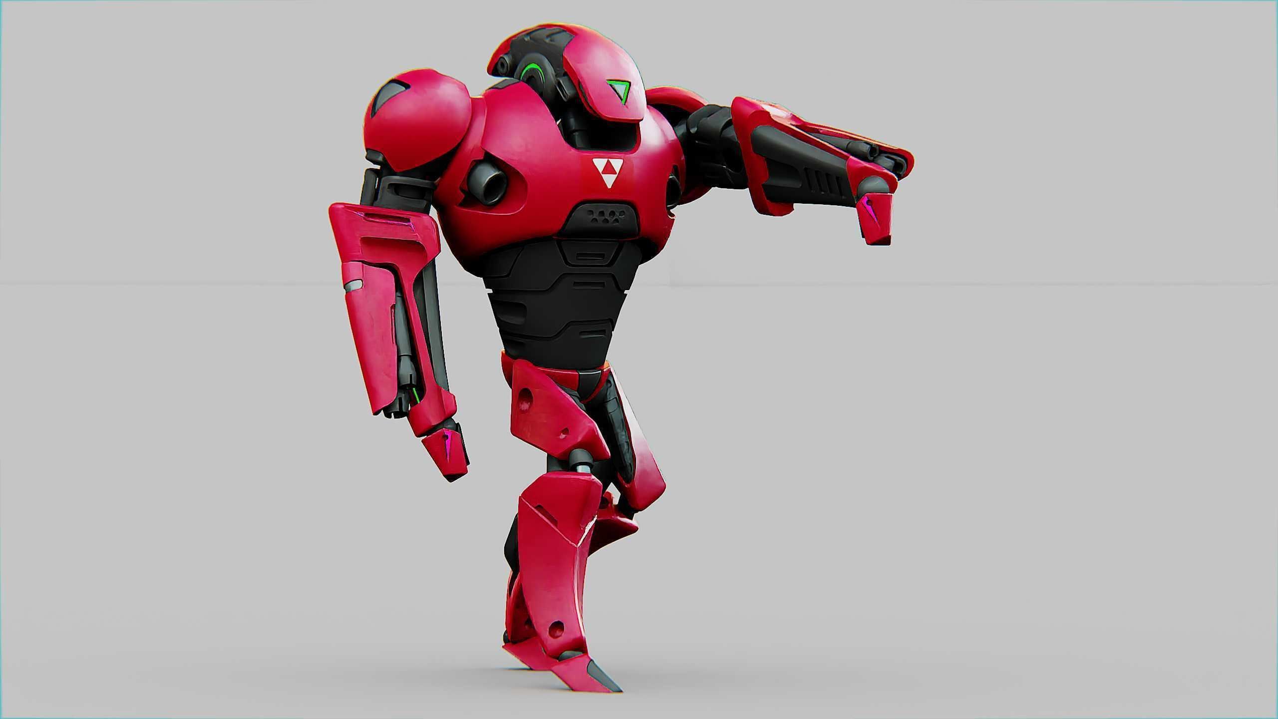 BATTLE DROID AHILOSH  Rigged for Unreal Engine - Unity - MIXAMO 3D model_16