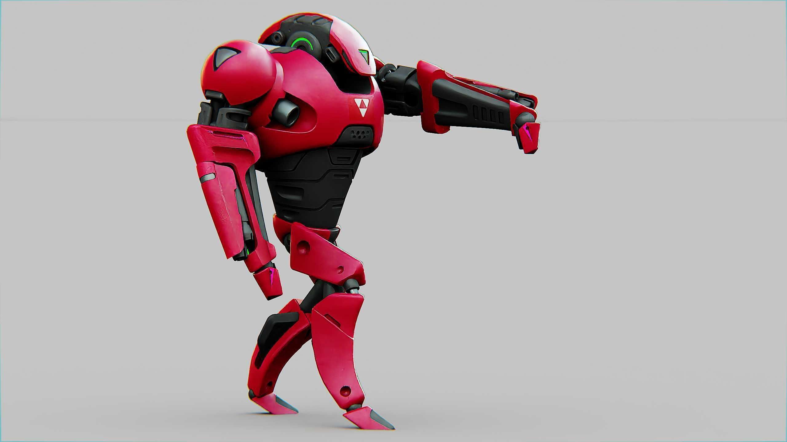 BATTLE DROID AHILOSH  Rigged for Unreal Engine - Unity - MIXAMO 3D model_15