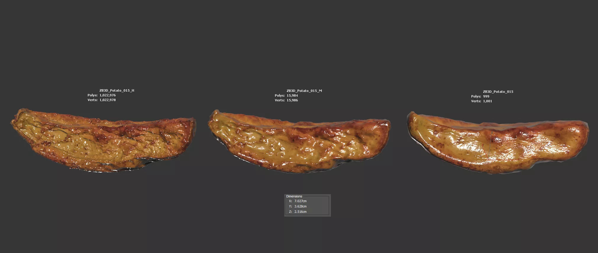 Potato 3D model_5