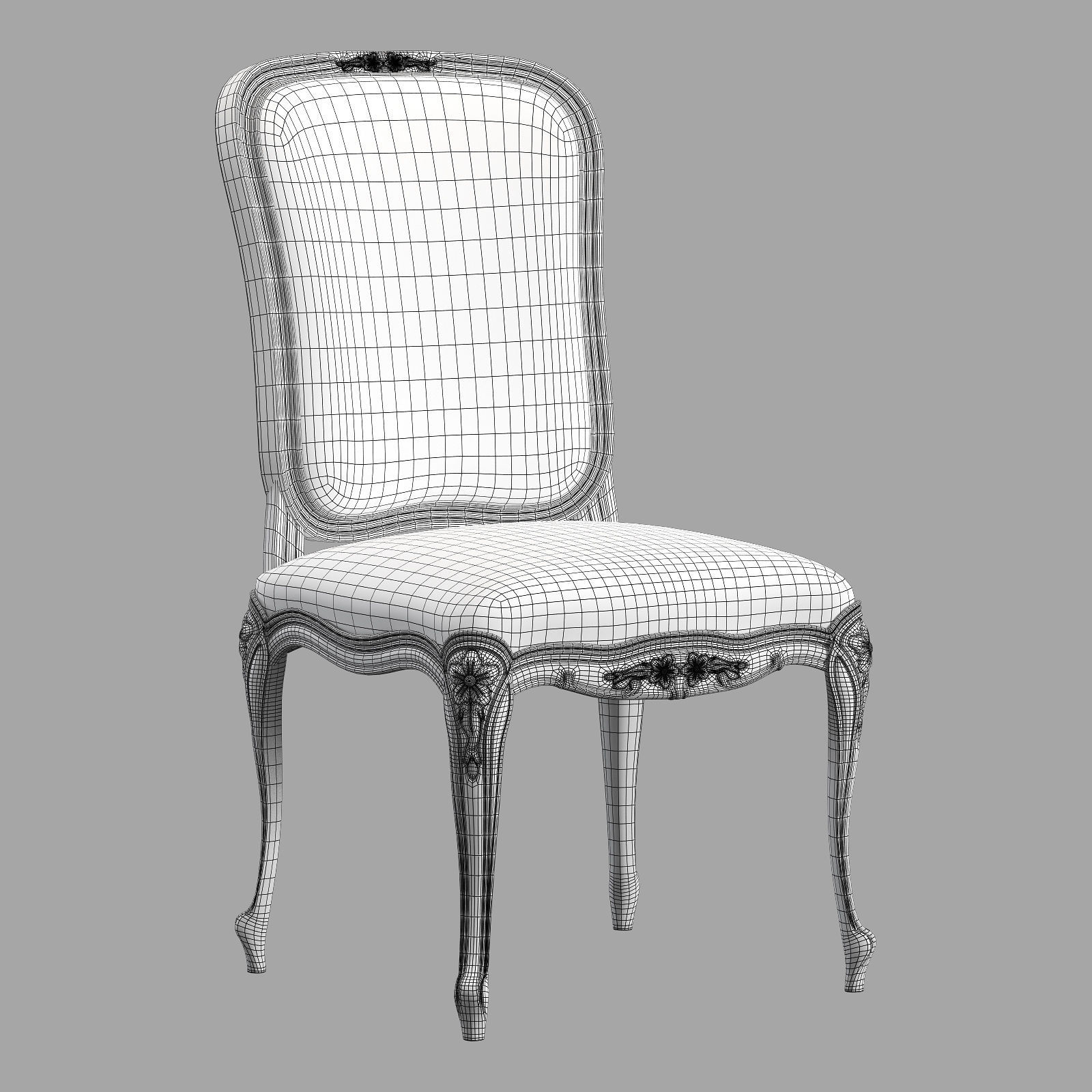 Classic chair 3 3D model_6