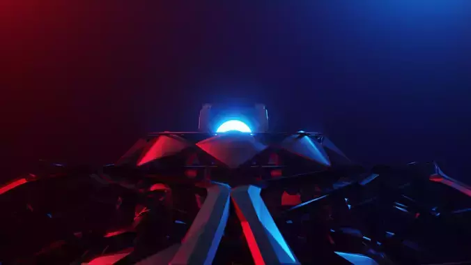 Dangerous Teleport - Futuristic Neon Concept Art Scene