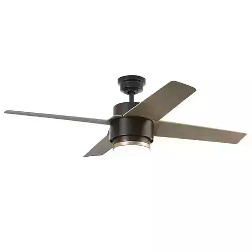 Wooden ceiling fan 3D model