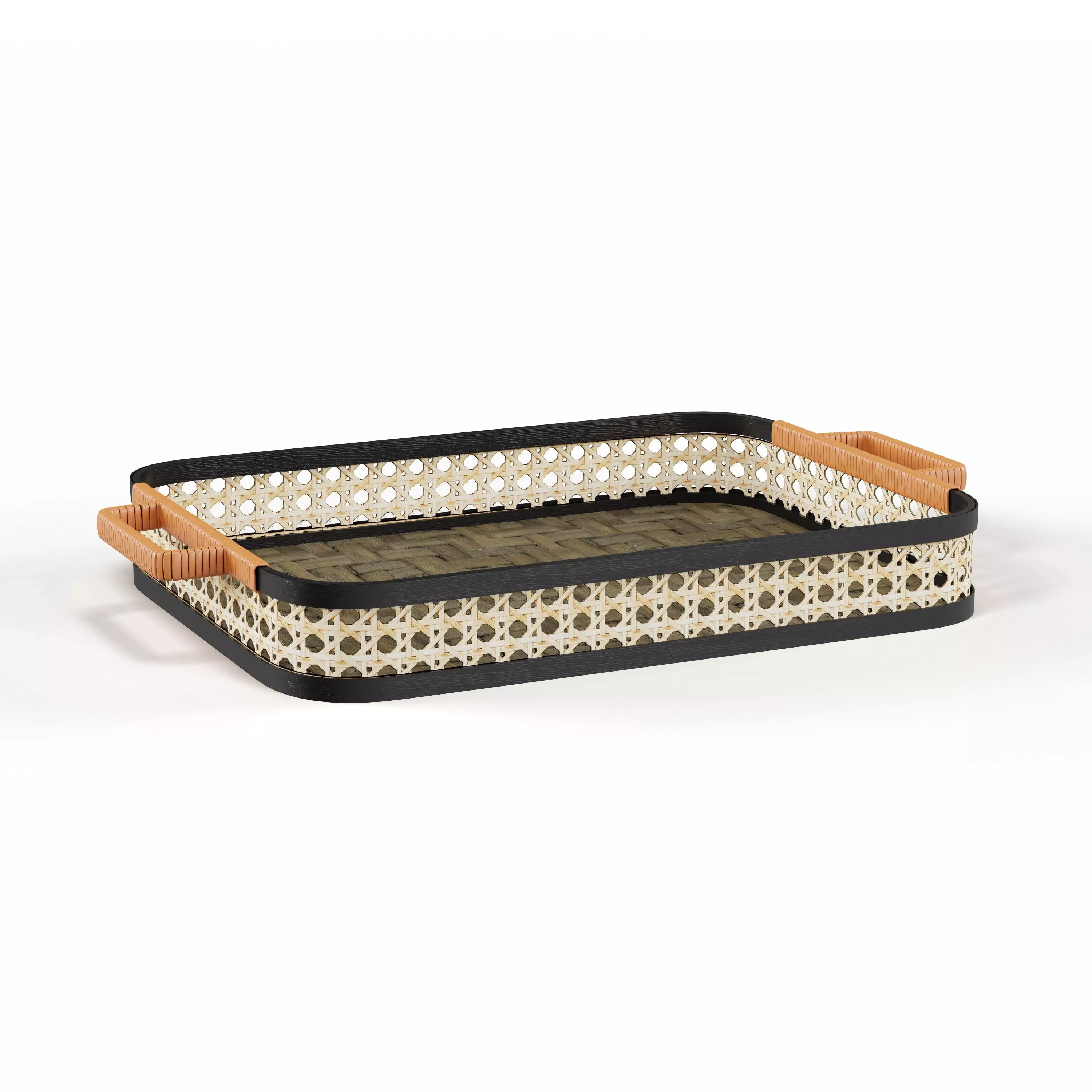 Straw dinner tray 3D model