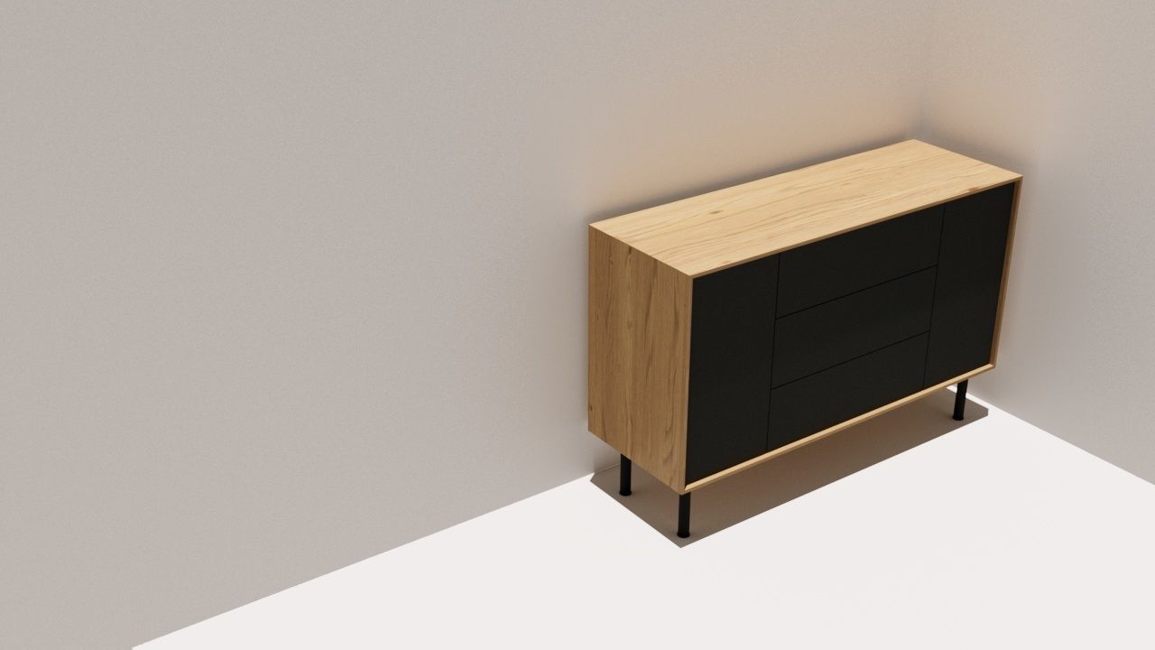 Chest of drawers 3D print model_1