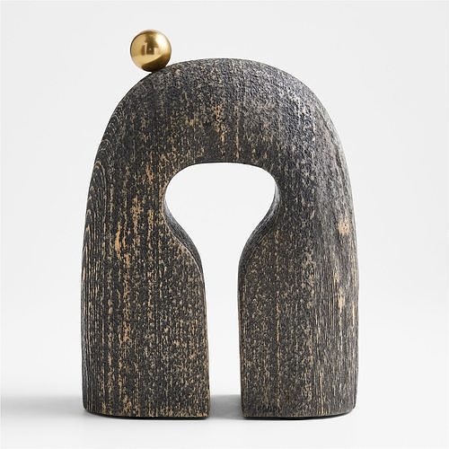 Lockhart Ebonized Natural Wood Sculp 3D model
