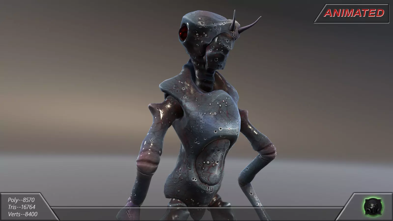 Fantasy Alien Race 01-3 Low-poly 3D model