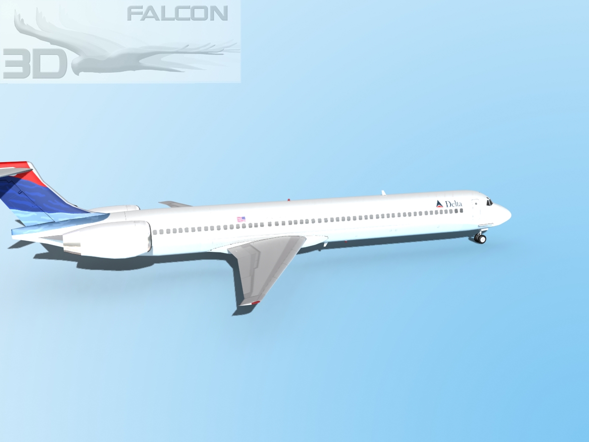 Falcon3D MD-80 Delta 3D model_6