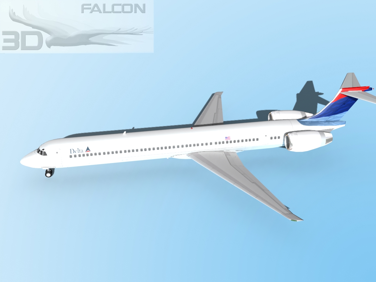 Falcon3D MD-80 Delta 3D model_10