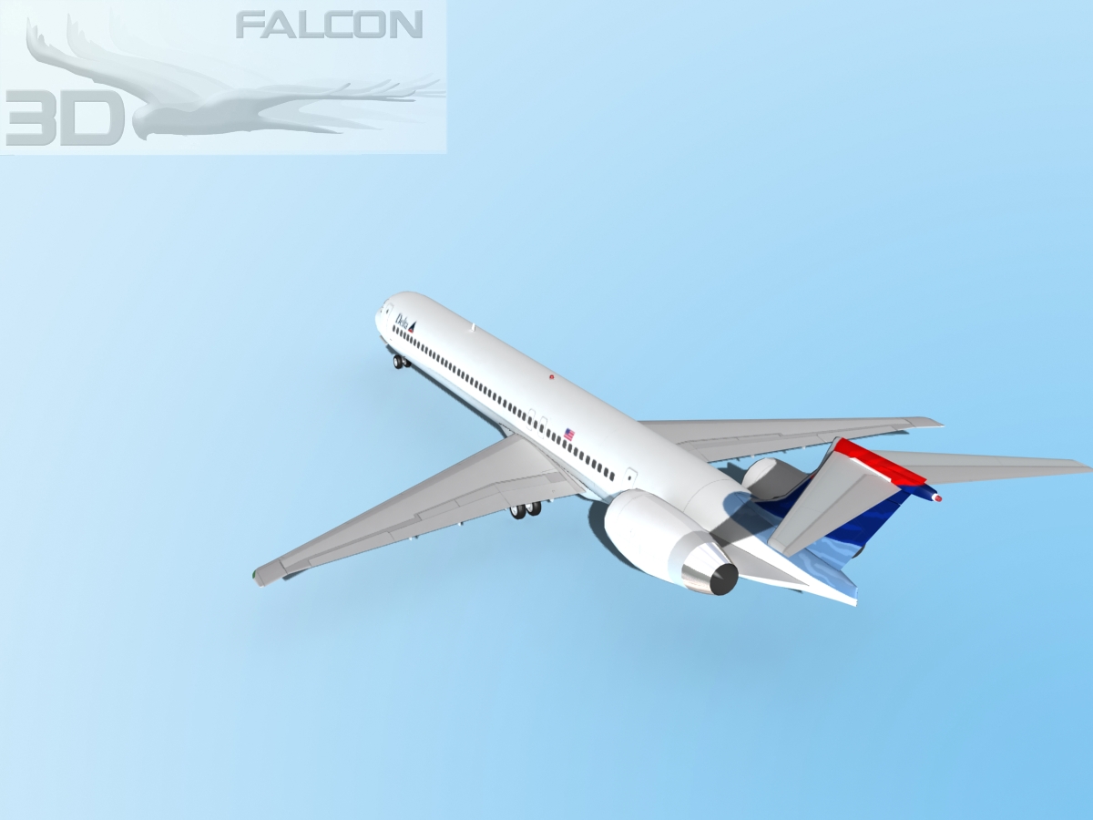 Falcon3D MD-80 Delta 3D model_8