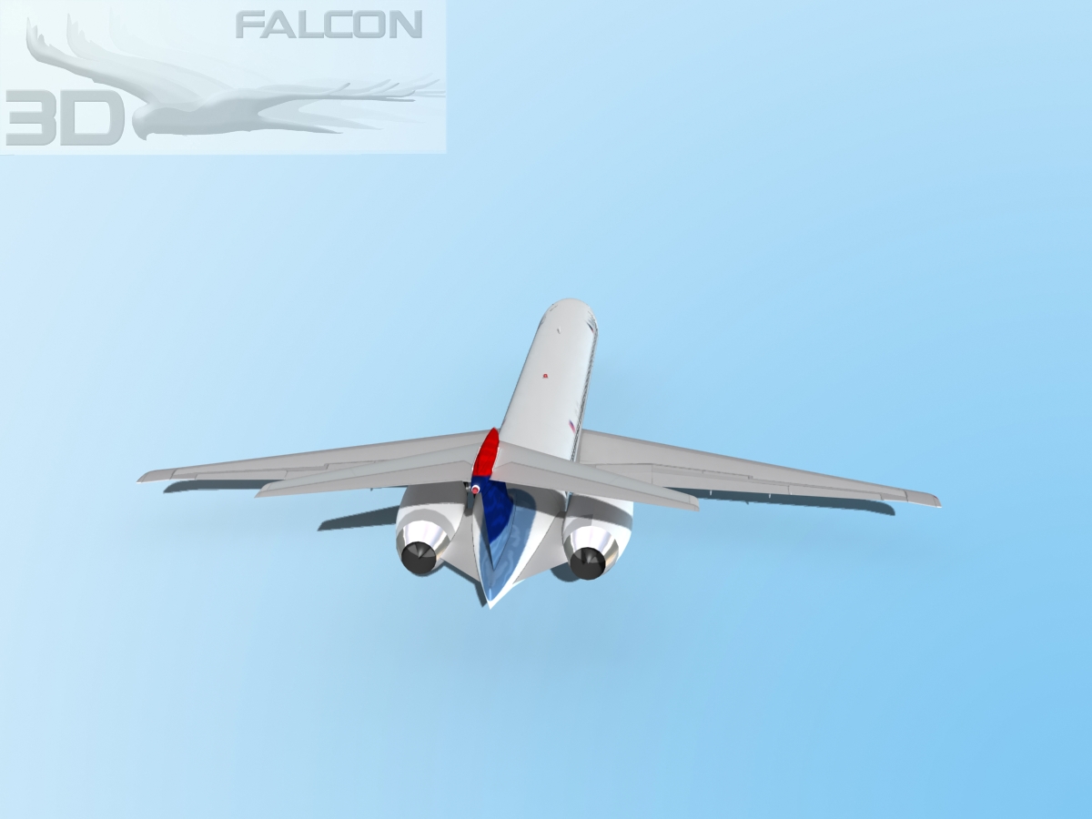 Falcon3D MD-80 Delta 3D model_7