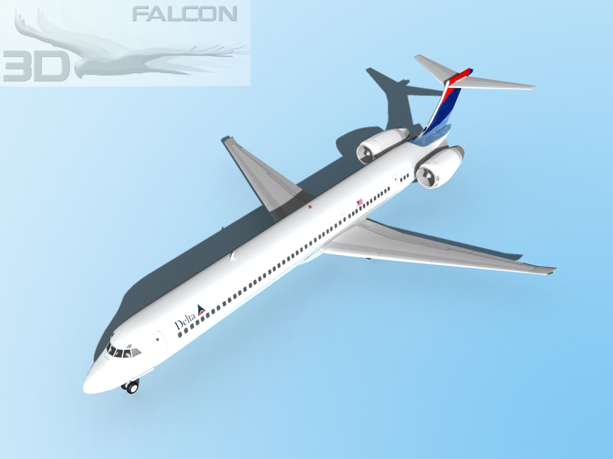 Falcon3D MD-80 Delta 3D model_11
