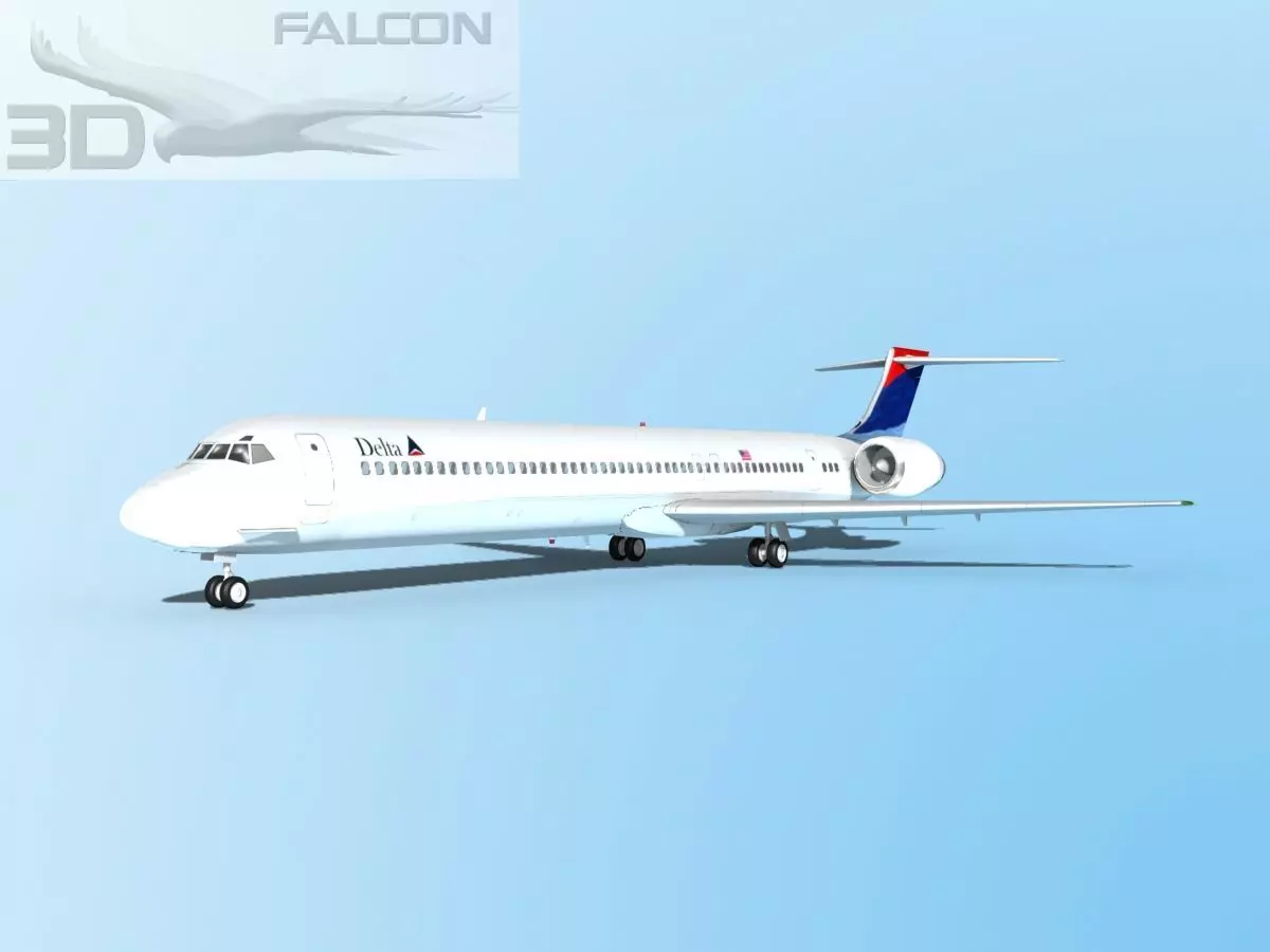 Falcon3D MD-80 Delta 3D model_0