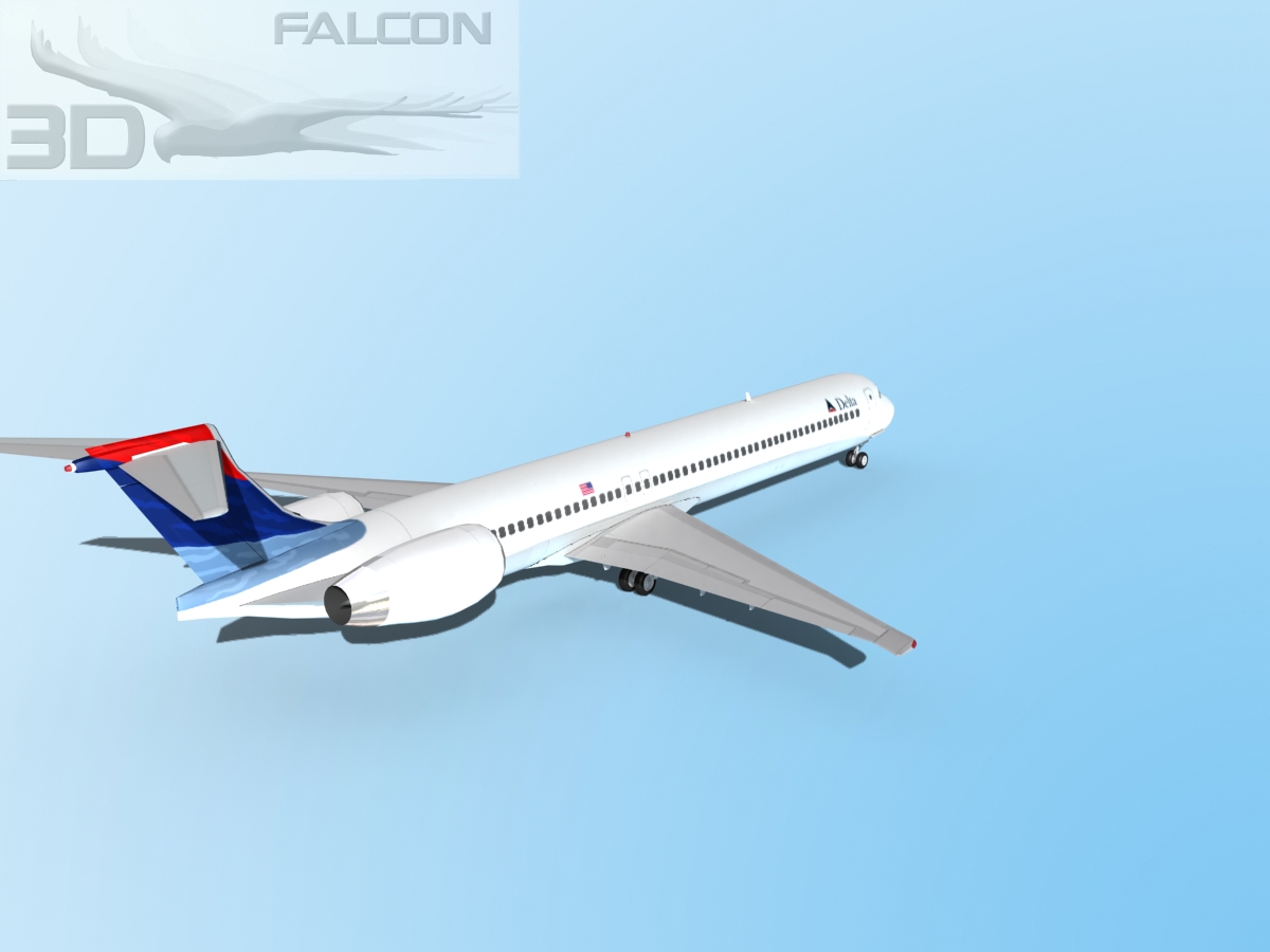 Falcon3D MD-80 Delta 3D model_5