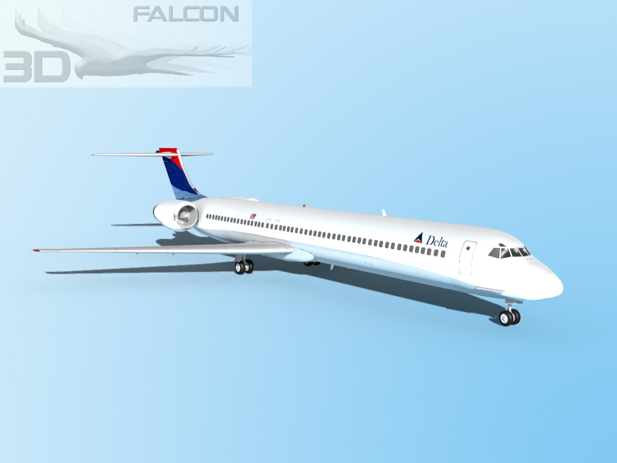 Falcon3D MD-80 Delta 3D model_3