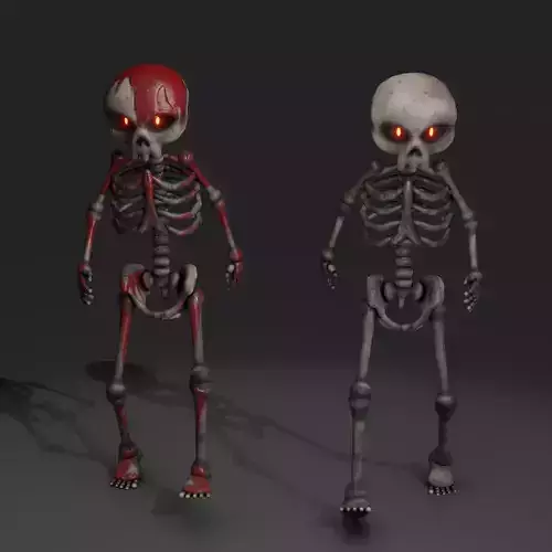 Skeleton Monster - Rigged