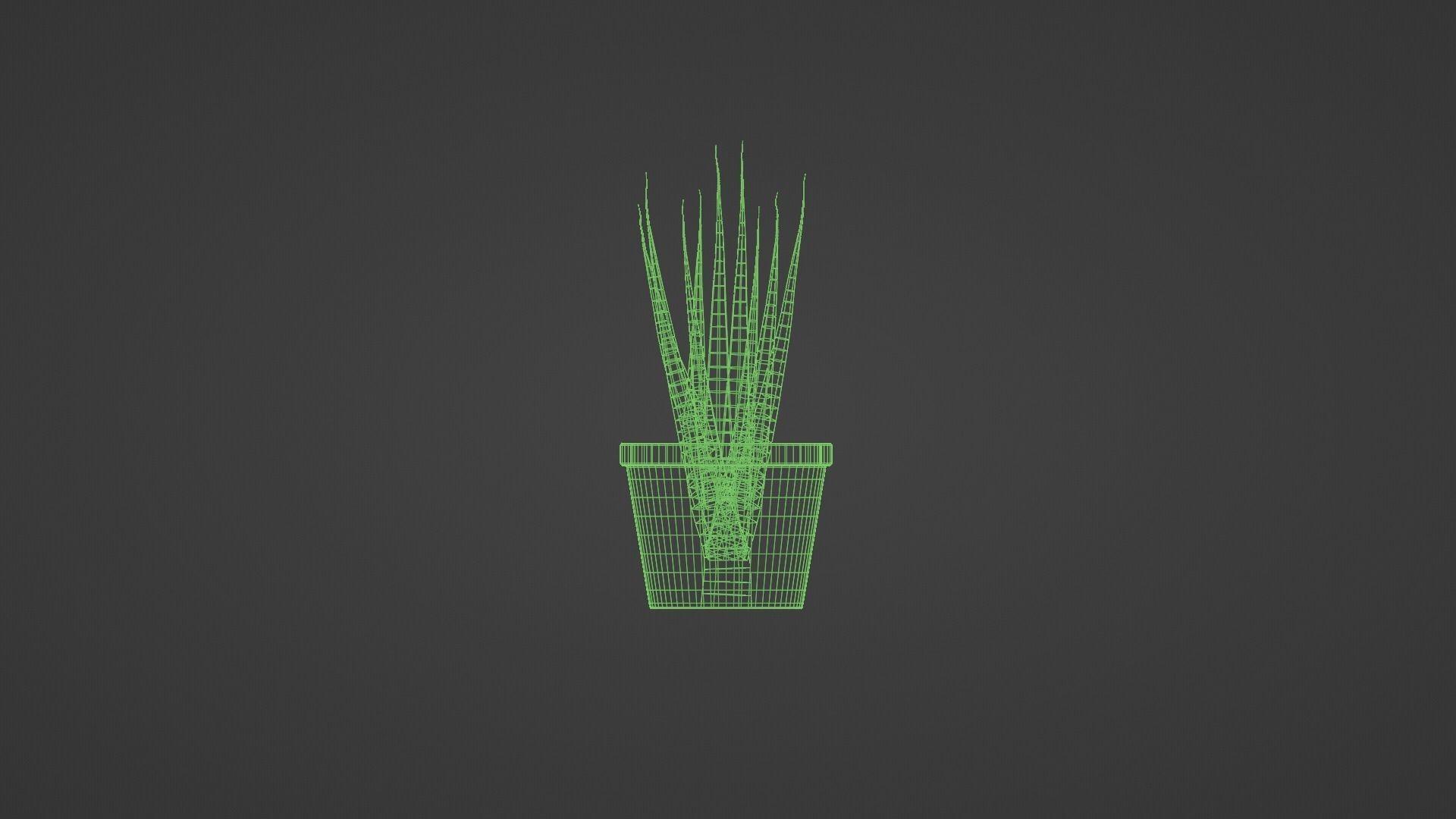 Potted Plant Free 3D model_4