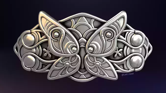 Fern hair clip Frieren 3D print model