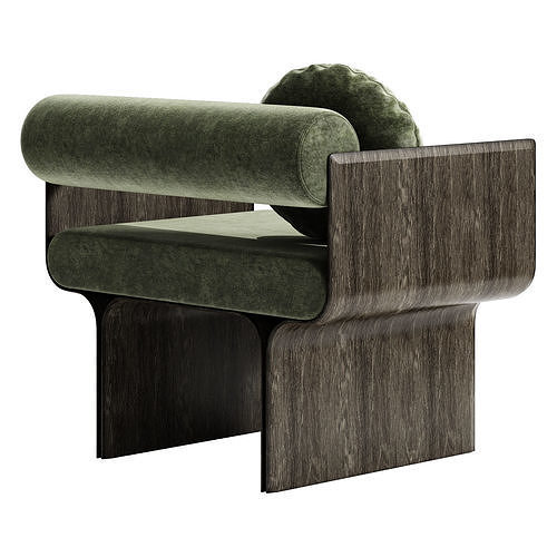 gallotti and radice stami lounge 3D model 5