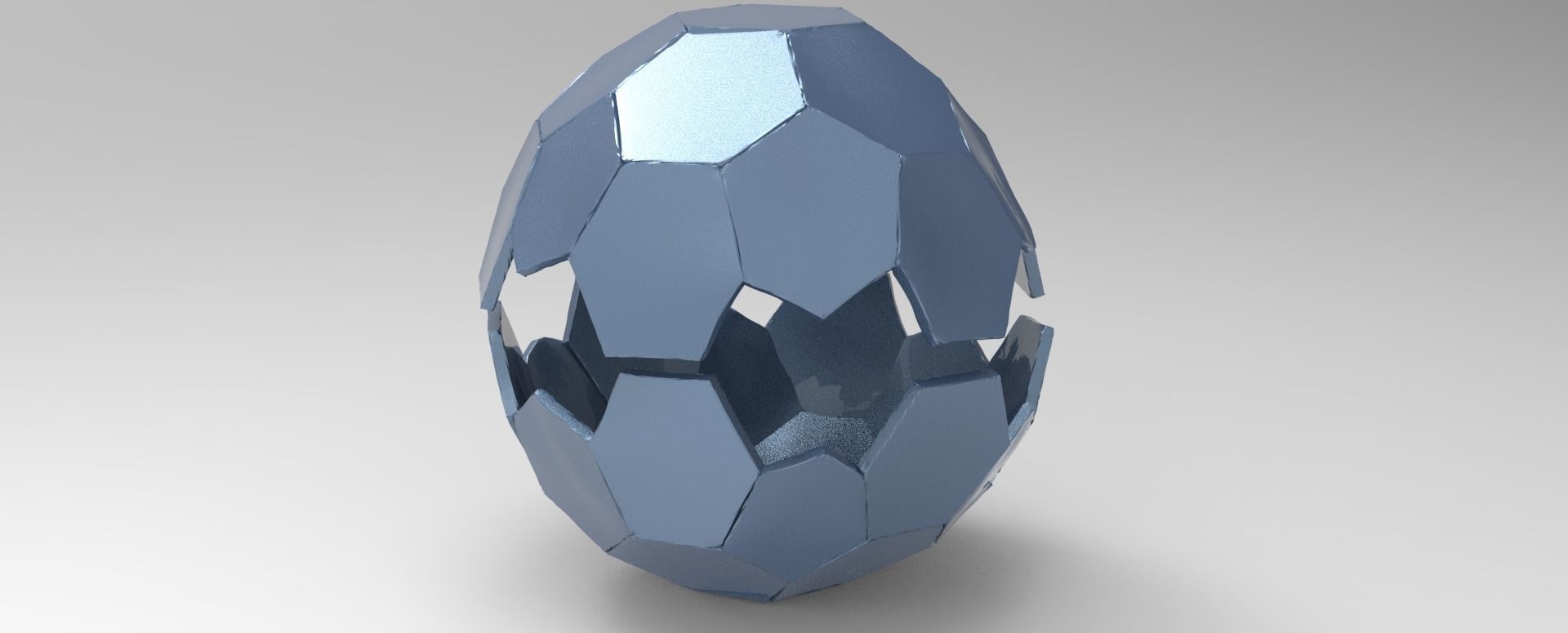 Dodecahedron Sci fi Orb  Low-poly 3D model_1