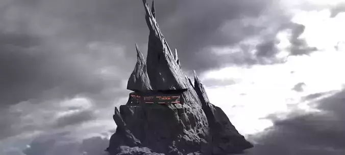 Witch Hill Cliff Top 3D model