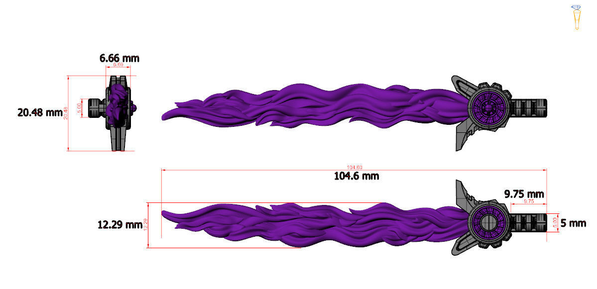 Transformers Legacy United Windblade Energy Saber 3D print model_4