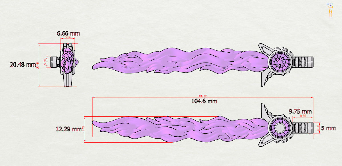 Transformers Legacy United Windblade Energy Saber 3D print model_5