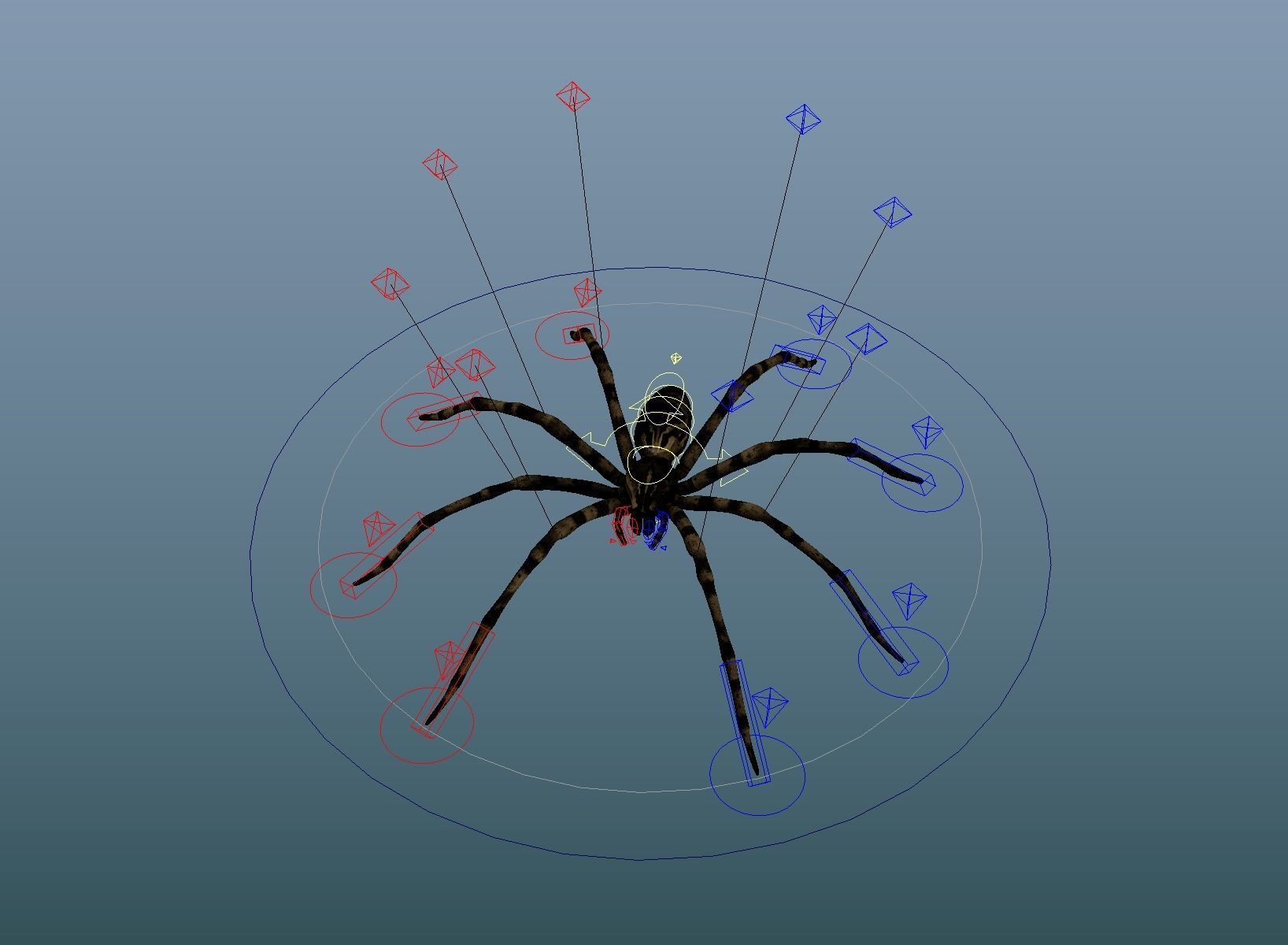 Fishing Spider Low-poly 3D model_1