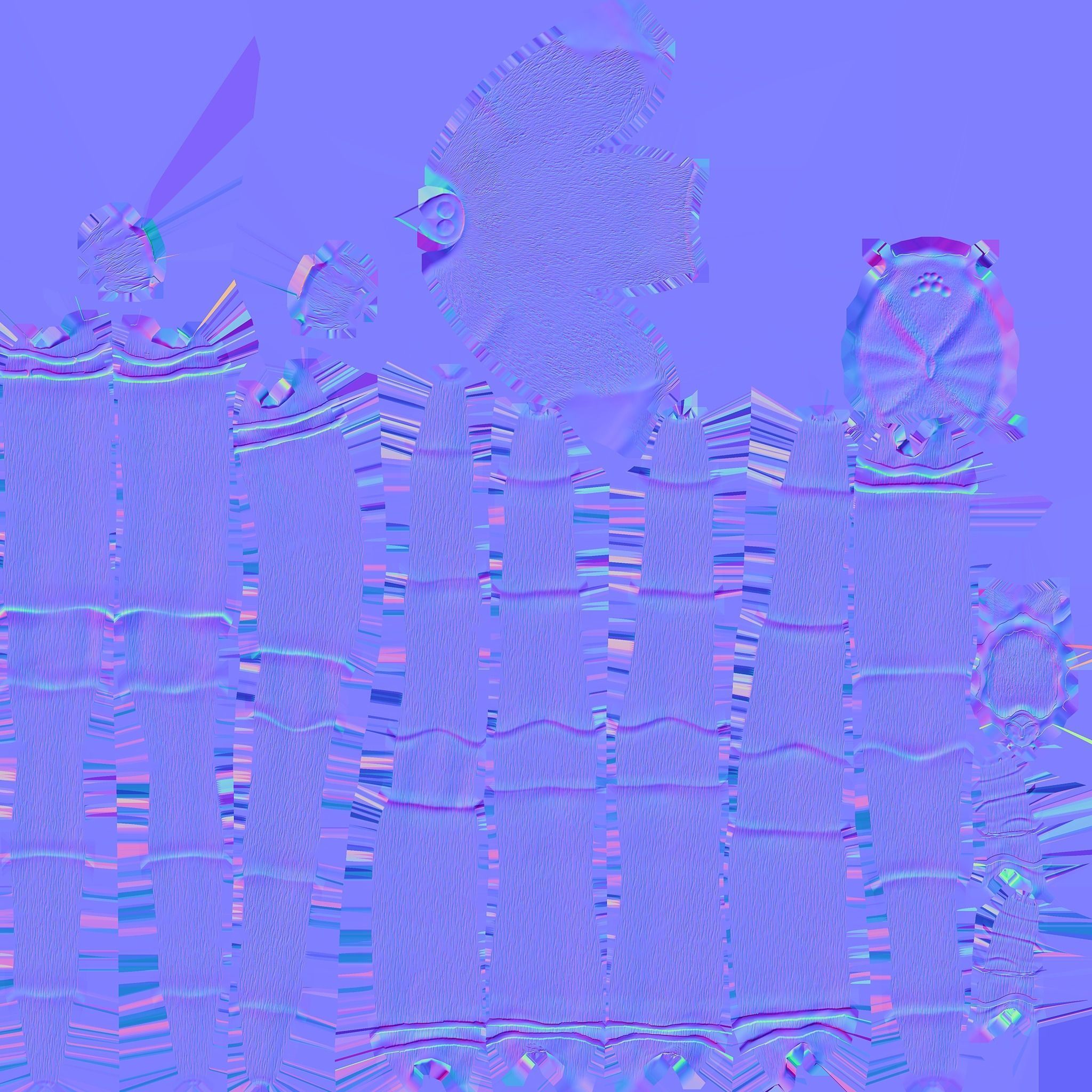 Fishing Spider Low-poly 3D model_14