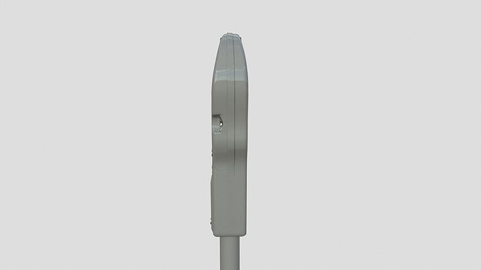 Parking Meter Gray Low-poly 3D model 4