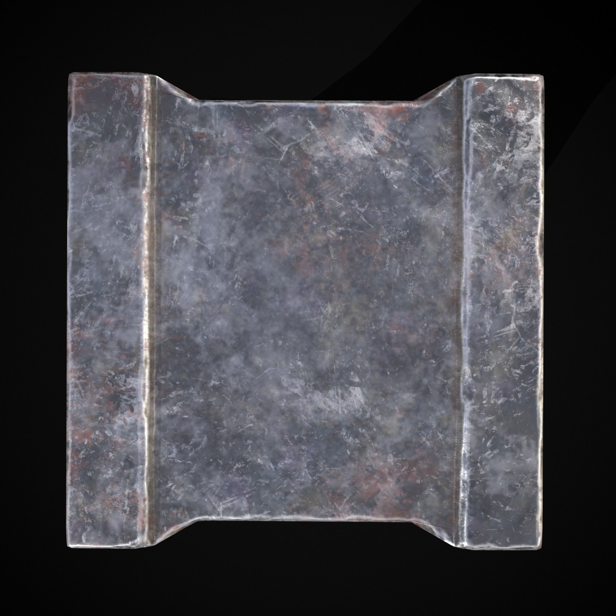 Ornamented Tool Makers Anvil Low-poly 3D model_15