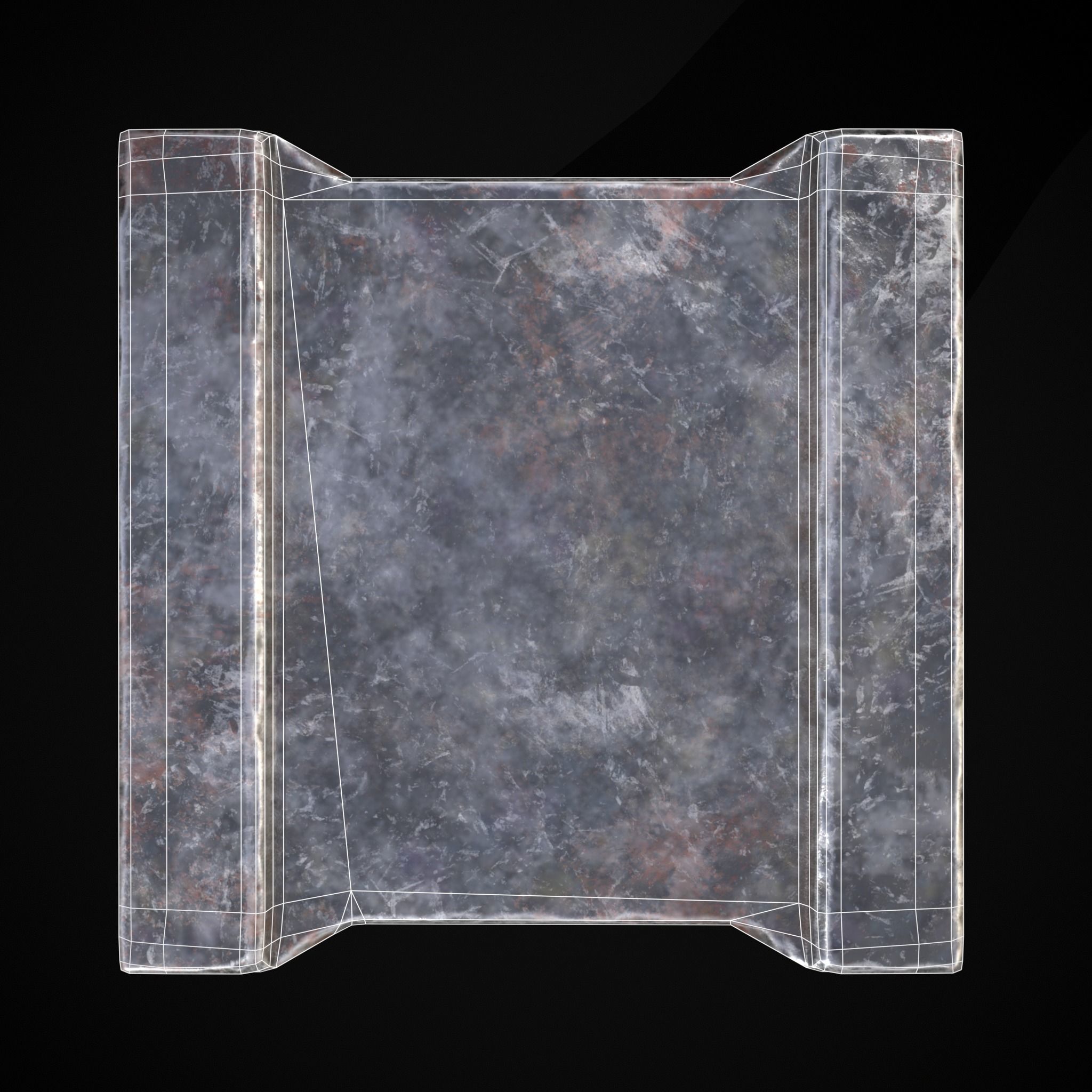 Ornamented Tool Makers Anvil Low-poly 3D model_16