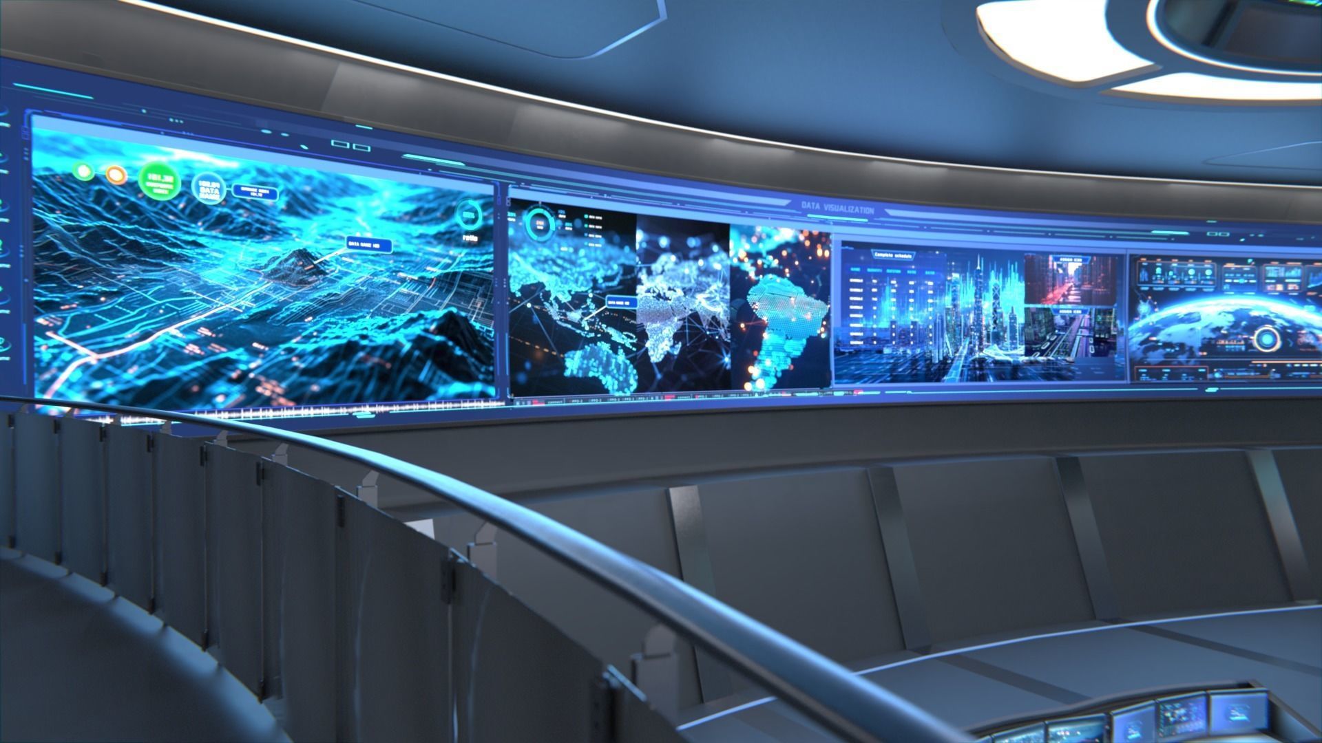 monitoring Center Command Center 3D model_6