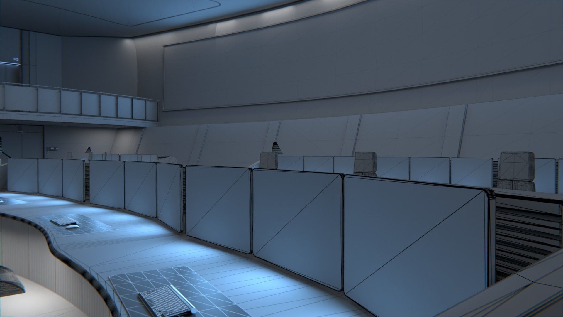 monitoring Center Command Center 3D model_8