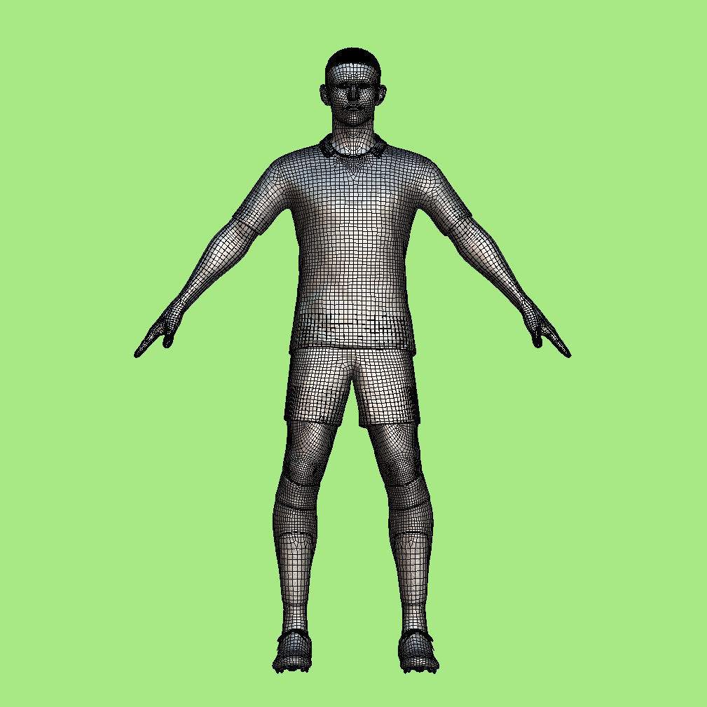 T-Pose Rigged Foden Manchester City 23-24 3D model_5