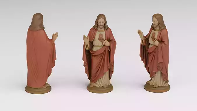 Jesus Red Tunic Sculpture