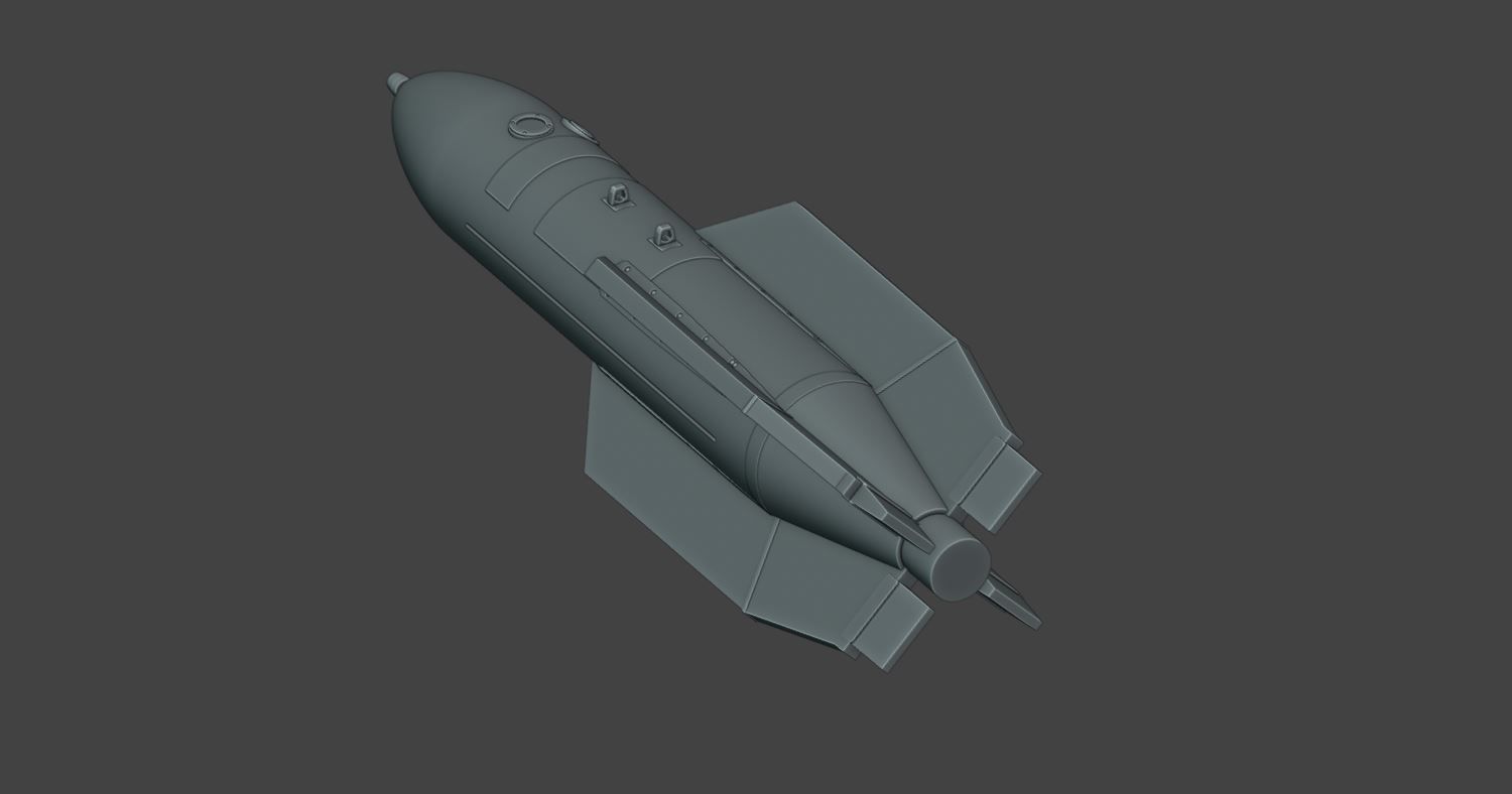 RUSSIAN PBK-500U DREL GLIDE BOMB 3D print model_4