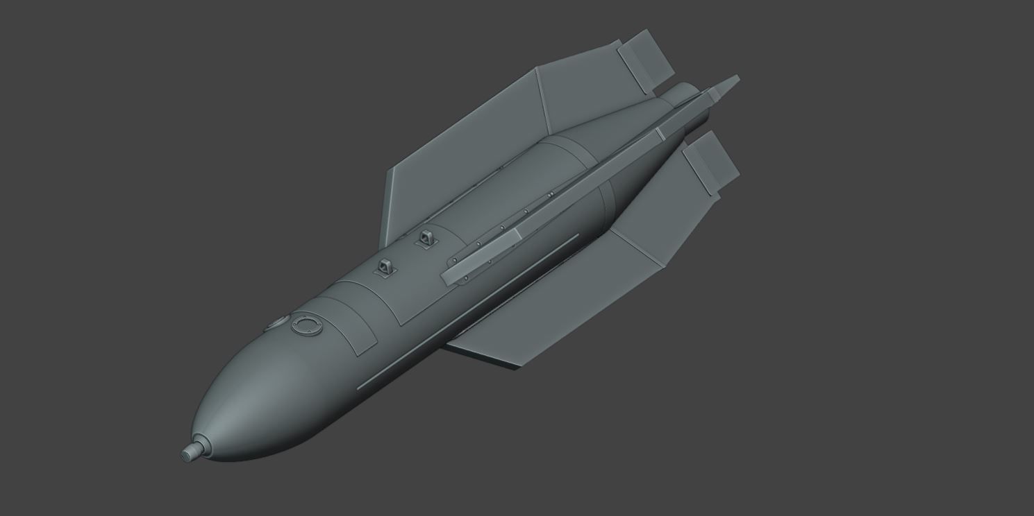 RUSSIAN PBK-500U DREL GLIDE BOMB 3D print model_1