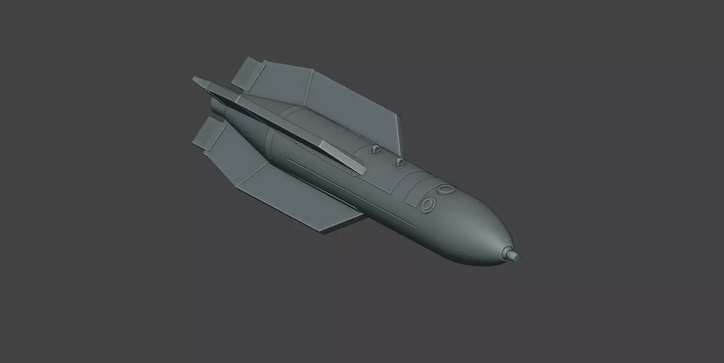 RUSSIAN PBK-500U DREL GLIDE BOMB 3D print model_0