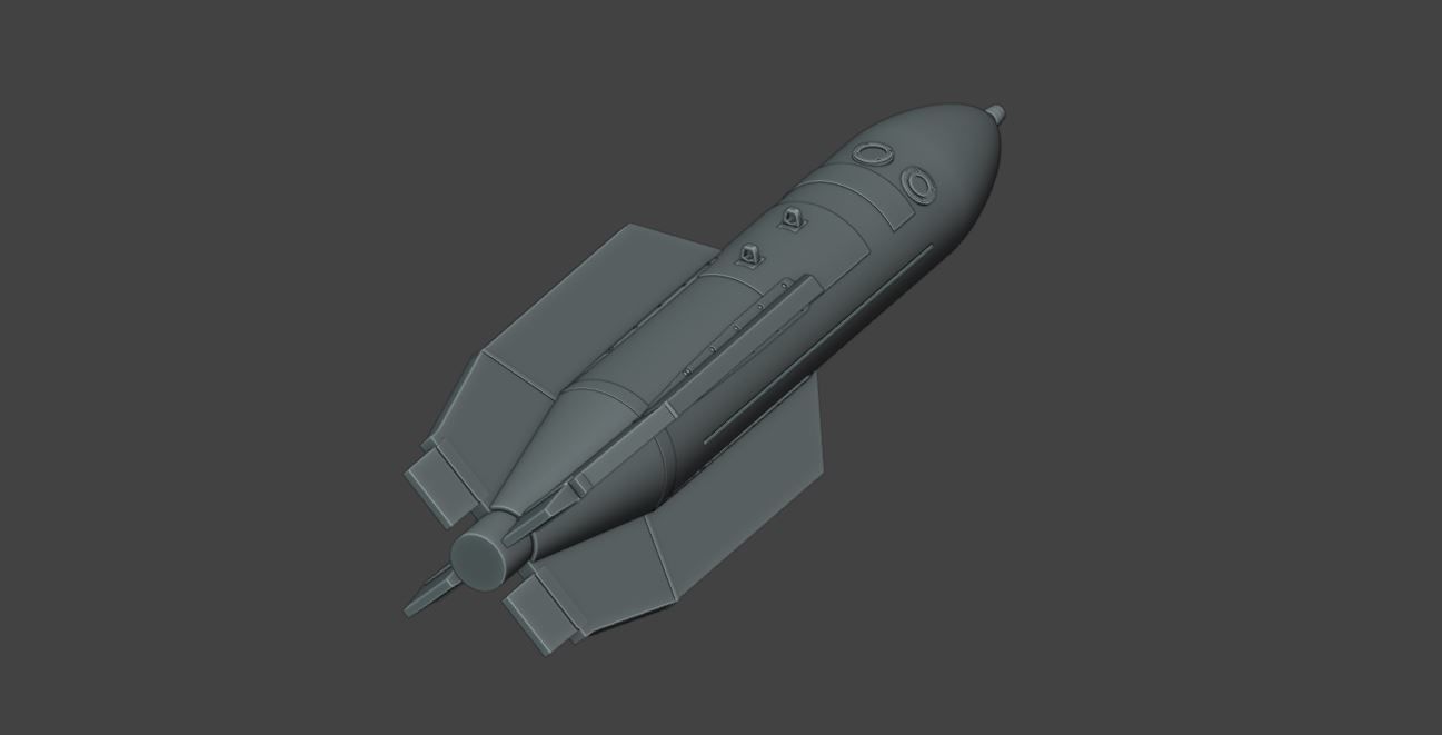RUSSIAN PBK-500U DREL GLIDE BOMB 3D print model_7