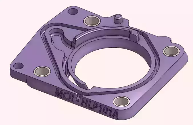 Honda CRZ or FIT to R18 Throttle Body Adapter 3D print model