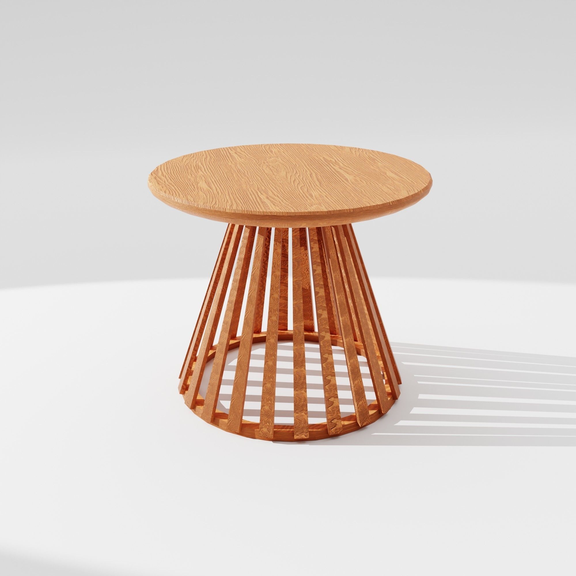 Round Center Table with Circular Base Free 3D model_2