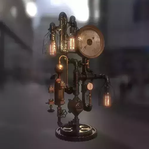 Steampunk Industrial Lamp