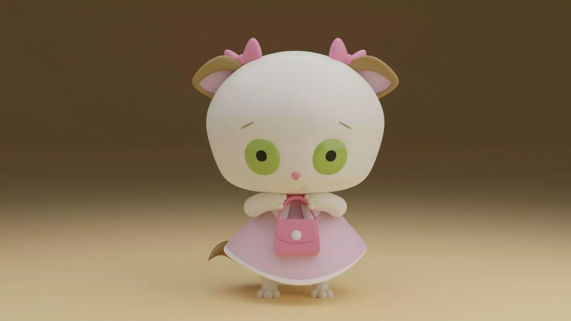 cute cat 3D print model