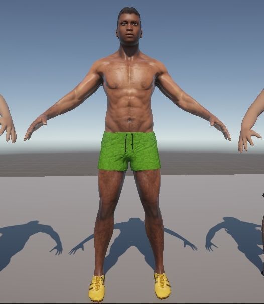 Beach Characters Pack - 30 Rigged Humanoid Models Low-poly 3D model_6